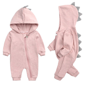 Dinosaur Long Sleeve Cotton Hoodie 0-18 Months (4 Colors)