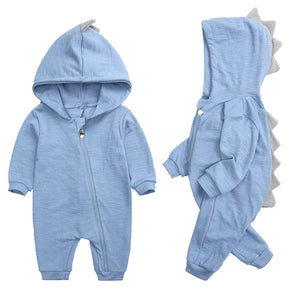 Dinosaur Long Sleeve Cotton Hoodie 0-18 Months (4 Colors)