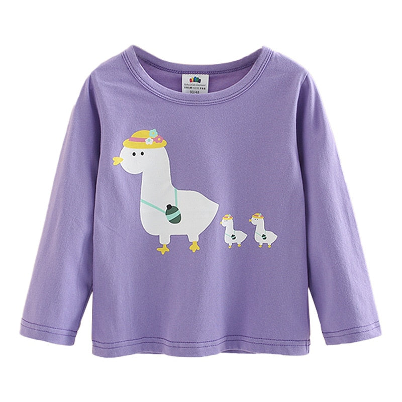 Unicorn Girls Long Sleeve Tees 2-9Y