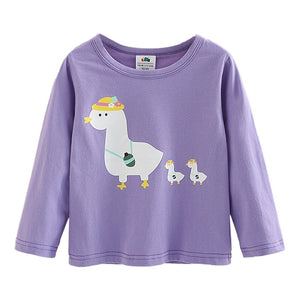 Unicorn Girls Long Sleeve Tees 2-9Y