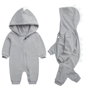 Dinosaur Long Sleeve Cotton Hoodie 0-18 Months (4 Colors)