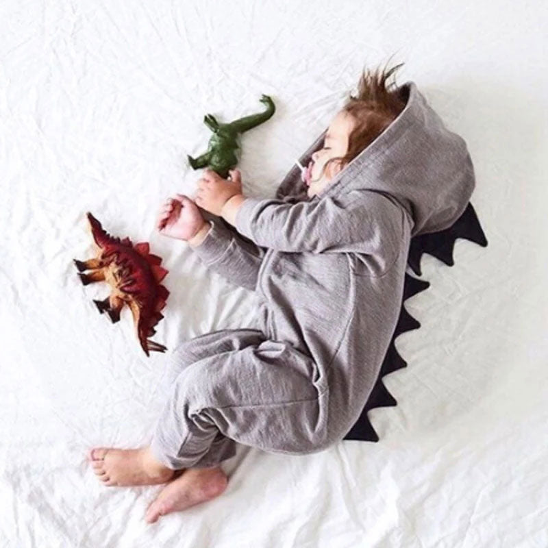 Dinosaur Long Sleeve Cotton Hoodie 0-18 Months (4 Colors)