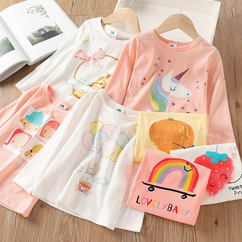 Girls Long Sleeve Tees 2-9Y