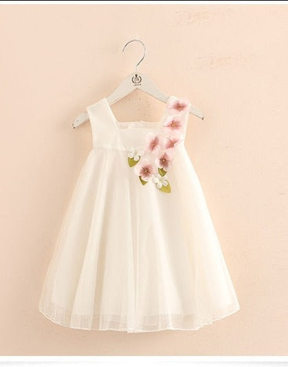 Pretty Flower Princess Dress (3 Colors)  2-12 Y/o