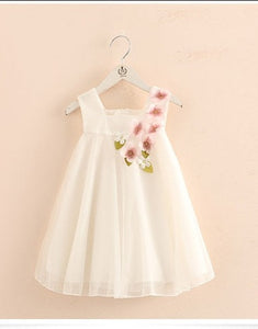 Pretty Flower Princess Dress (3 Colors)  2-12 Y/o