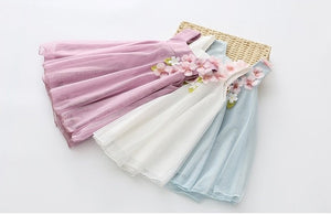 Pretty Flower Princess Dress (3 Colors)  2-12 Y/o