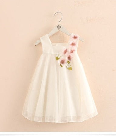 Pretty Flower Princess Dress (3 Colors)  2-12 Y/o