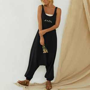 Jumpsuit Solid Casual Loose Harem Playsuit (3 Colors)