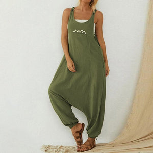 Jumpsuit Solid Casual Loose Harem Playsuit (3 Colors)