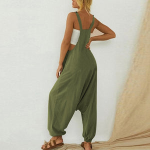 Jumpsuit Solid Casual Loose Harem Playsuit (3 Colors)