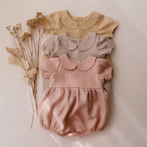 Cute Petal Collar Princess Romper