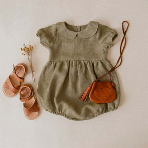 Cute Petal Collar Princess Romper