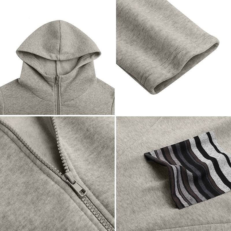 Long Soft Fleece Hoodie Jacket (3 Colors)