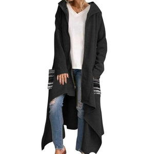 Long Soft Fleece Hoodie Jacket (3 Colors)